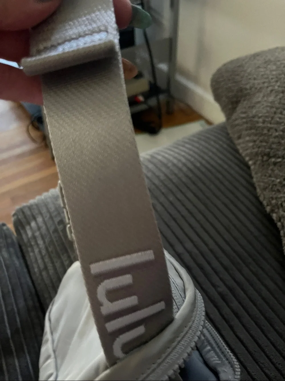 Lululemon Beige Crossbody Belt Bag Grey